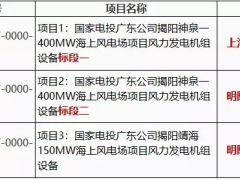 國家電投550MW海上風(fēng)電項目開標(biāo)：上海電氣、明陽智能中標(biāo)！